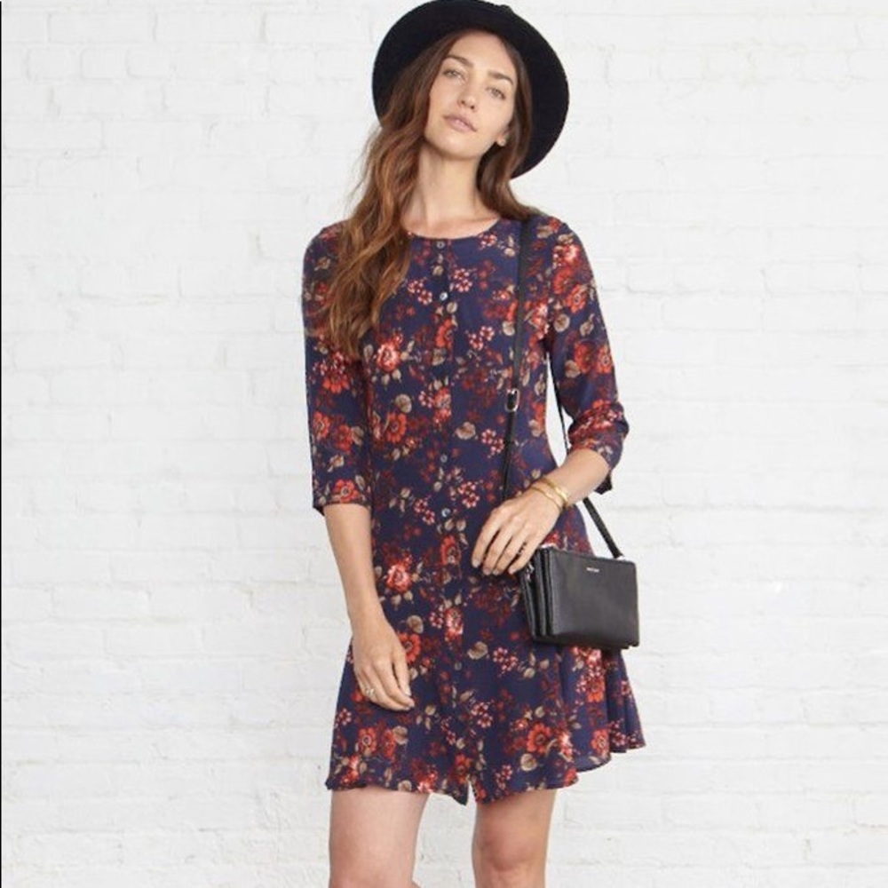 Amour Vert “Cynthia” silk dress